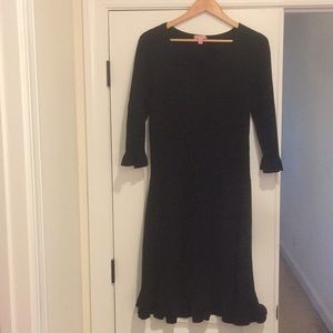 Lily Pulitzer ribbed ruffle dress